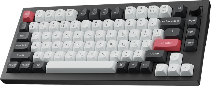 Клавіатура бездротова Keychron Q1 HE Magnetic Switch Black RGB (Q1H-M1-UA) - изображение 4