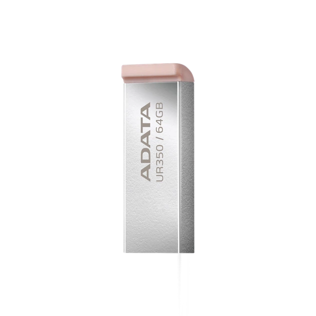 Флеш-накопичувач ADATA USB 3.2 UR 350 64Gb Silver/Beige - зображення 5