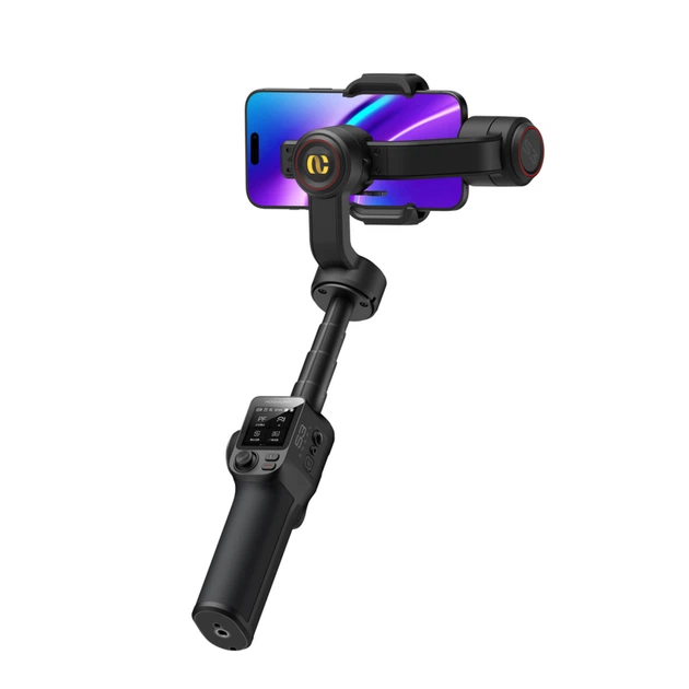 Триосьовий стабілізатор AOCHUAN Professional Gimbal Stabilizer for Smartphone SMART X3 AI Black - изображение 5