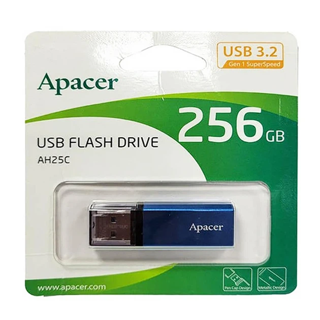Флеш-накопичувач Apacer USB 3.2 Gen 1 AH25C 256GB Blue - зображення 2