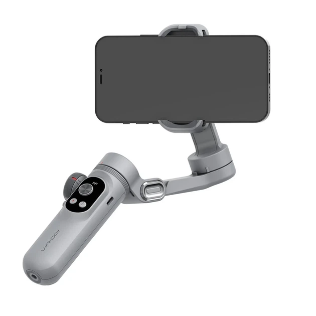 Триосьовий стабілізатор AOCHUAN Professional Gimbal Stabilizer for Smartphone SMART X Pro Сірий - Фото 2 Триосьовий стабілізатор AOCHUAN Professional Gimbal Stabilizer for Smartphone SMART X Pro Сірий - изображение 2
