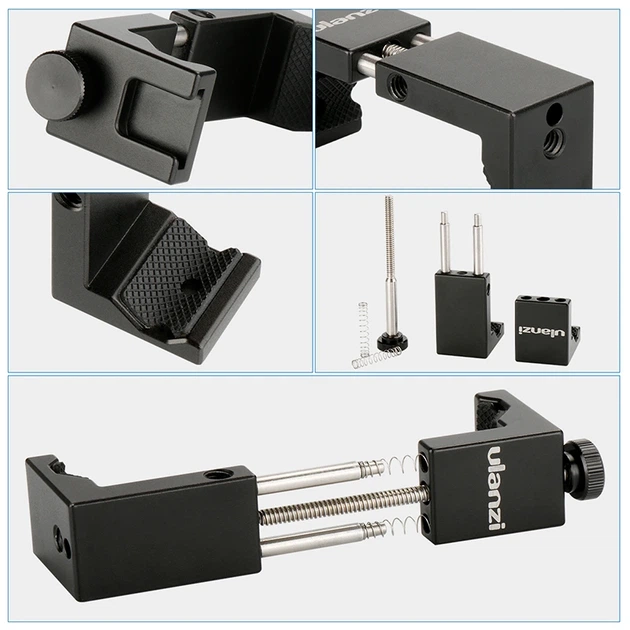Тримач для телефону Ulanzi Vijim Iron Man II Phone Tripod Mount black (UV-0849 ST-02S) - Фото 3 Тримач для телефону Ulanzi Vijim Iron Man II Phone Tripod Mount black (UV-0849 ST-02S) - изображение 3