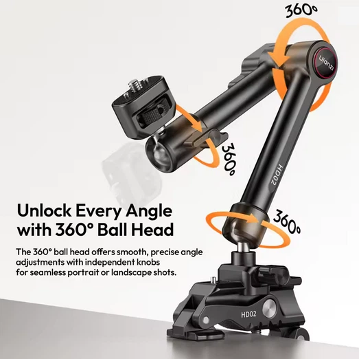 Шарнірне кліплення Ulanzi HD02 10-inch Magic Arm Kit (T098 HD02) - изображение 5