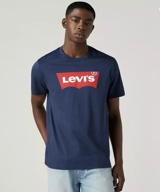 Футболка мужская Levi's Logo T-Shirt, синяя, M - изображение 2