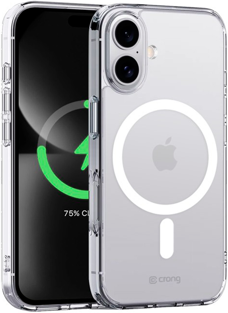 Панель Crong Clear Magnetic для Apple iPhone 16 Transparent (CRGCLRMIP1661TRS) - Фото 1 Панель Crong Clear Magnetic для Apple iPhone 16 Transparent (CRGCLRMIP1661TRS) - зображення 1
