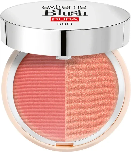 Компактные двойные румяна Pupa Extreme Blush Duo 130 - Matt Salmon Radiant Peach 4 г - Фото 1 Компактные двойные румяна Pupa Extreme Blush Duo 130 - Matt Salmon Radiant Peach 4 г - изображение 1