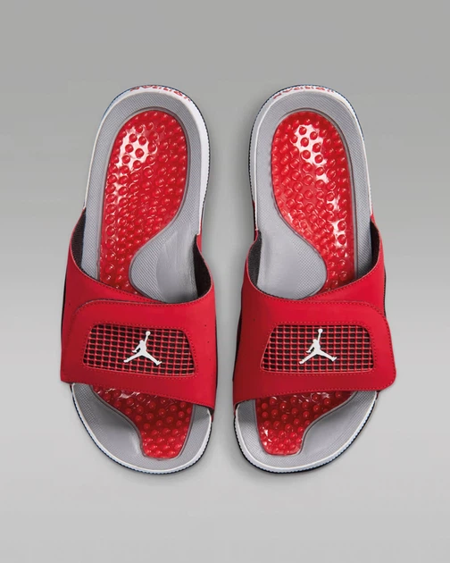 Тапочки чоловічі Jordan Hydro 4 Retro 532225-600 червоні - 42.5 - зображення 4