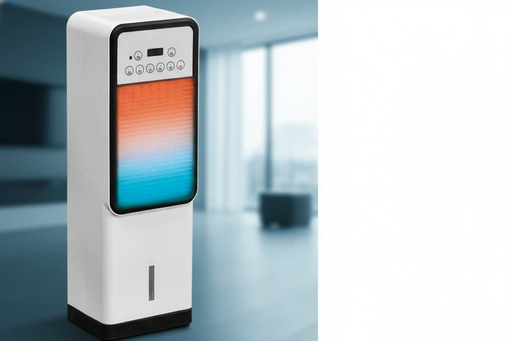 Підлоговий кулер Germatic Air Max Pro BFX-8D-1668 2в1 з обігрівом 3500 Вт та охолодженням 1200 Вт вентилятор для дому підлоговий обігрівач компактний мобільний комфорт - изображение 3