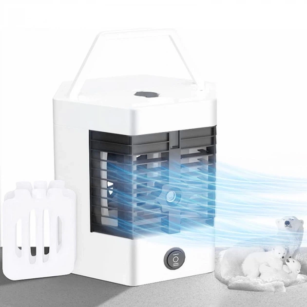 Настільний портативний кондиціонер Arctic Cool Ultra Pro з зволожувачем повітря міні кондиціонер для дому та офісу компактний типовий охолоджувач прохолодний повітряний пристрій для літа - изображение 3