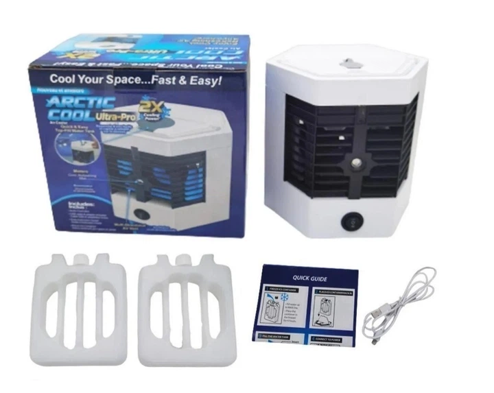 Настільний портативний кондиціонер Arctic Cool Ultra Pro з зволожувачем повітря міні кондиціонер для дому та офісу компактний типовий охолоджувач прохолодний повітряний пристрій для літа - изображение 4