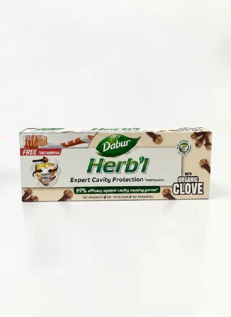 Зубна Паста З Гвоздикою + Щітка Dabur 150 Г - изображение 3