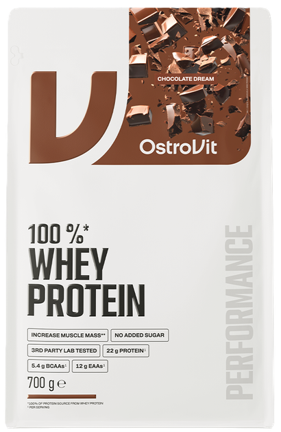 Koncentrat białka serwatkowego OstroVit 100 Whey Protein proszek 700 g Czekolada (5903933910239) - obraz 2