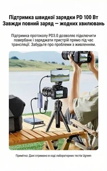 Карта відеозахоплення Ugreen Mini HDMI USB-C 2K 100 Вт Gray (UG301) - Фото 7 Карта відеозахоплення Ugreen Mini HDMI USB-C 2K 100 Вт Gray (UG301) - зображення 7