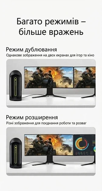 Адаптер перехідник Ugreen DisplayPort to HDMI 4K 30Hz HDR Black (DP132) - Фото 8 Адаптер перехідник Ugreen DisplayPort to HDMI 4K 30Hz HDR Black (DP132) - зображення 8