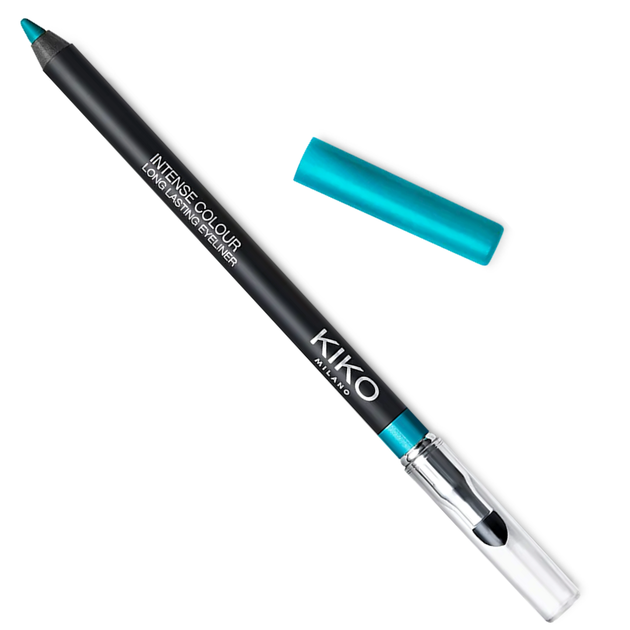 Kiko Milano Intense Colour Long Lasting Eyeliner Карандаш для глаз водостойкий стойкий № 12 "Metallic Turquoise" - Фото 1 Kiko Milano Intense Colour Long Lasting Eyeliner Карандаш для глаз водостойкий стойкий № 12 "Metallic Turquoise" - изображение 1