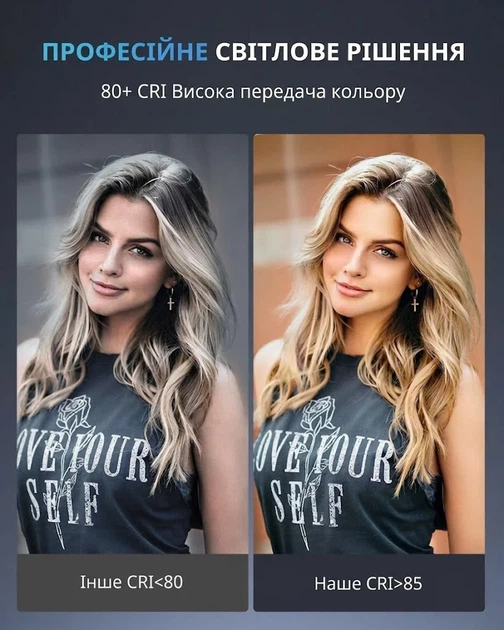 Кольцевая лампа со штативом 12" UBeesize CT-50 Черная k1 - Уценка - изображение 5