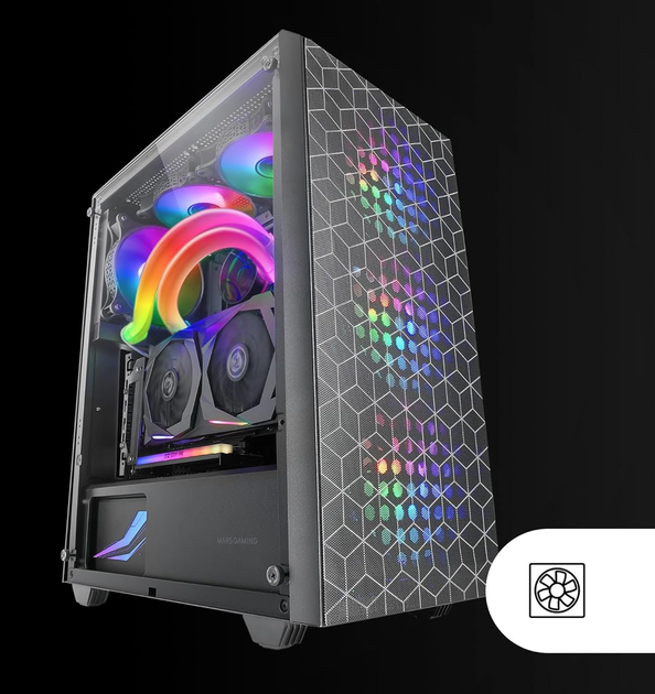 Корпус для ПК Mars Gaming MC-MAG FRGB Black (102100946) - Уценка - Фото 4 Корпус для ПК Mars Gaming MC-MAG FRGB Black (102100946) - Уценка - изображение 4