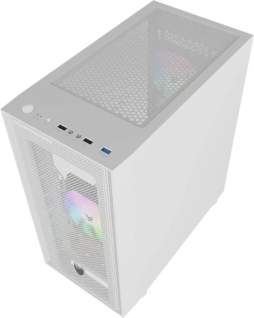 Корпус для ПК Oversteel AERIS / RGB / Без БЖ / Білий (102062638) - зображення 3