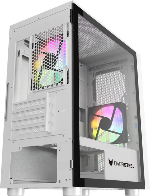 Корпус для ПК Oversteel AERIS / RGB / Без БЖ / Білий (102062638) - зображення 4