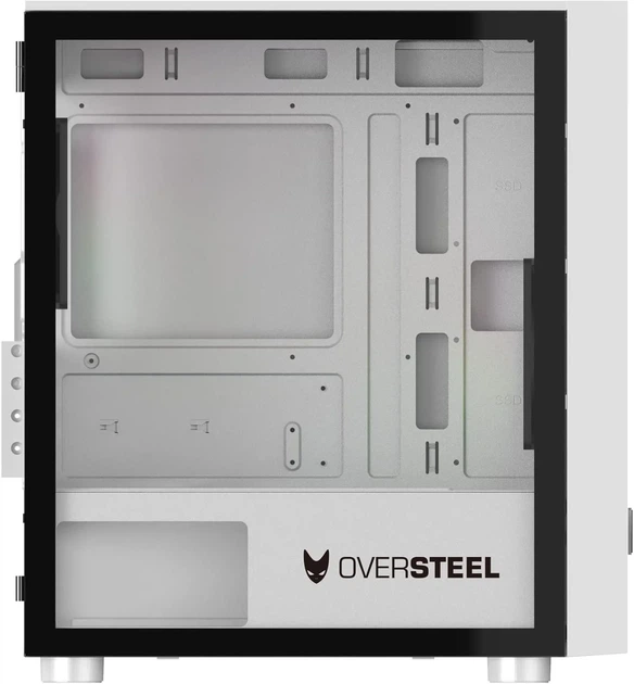 Корпус для ПК Oversteel AERIS / RGB / Без БЖ / Білий (102062638) - зображення 5