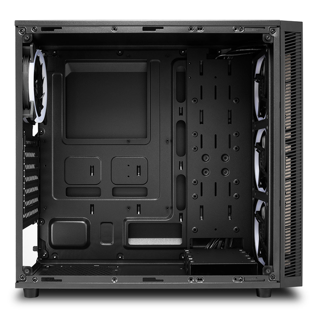Корпус Sharkoon TG4 RGB / без БП / Midi-Tower / 4x120mm RGB / ATX / USB 3.0 / Черный (101920037) - Уценка - изображение 5