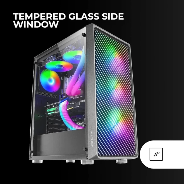 Корпус для ПК Mars Gaming MC-F / без БП / Черный (101957565) - Уценка - изображение 3