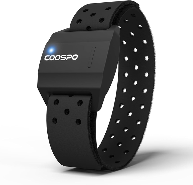 Нарукавный пульсометр COOSPO HW706 Черный: оптический датчик сердечного ритма, Bluetooth, ANT+, IP67 для Strava, Garmin, Wahoo - изображение 2