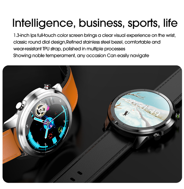 Умные смарт часы Smart Watch Lemfo LF26 Silver Brown. С Тонометром Пульоксиметром Android 4.4 iOS 8 - изображение 7