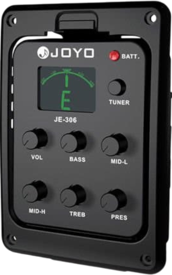 Преамп зі звукознімачом для акустичної гітари Joyo JE-306 - Фото 1 Преамп зі звукознімачом для акустичної гітари Joyo JE-306 - зображення 1