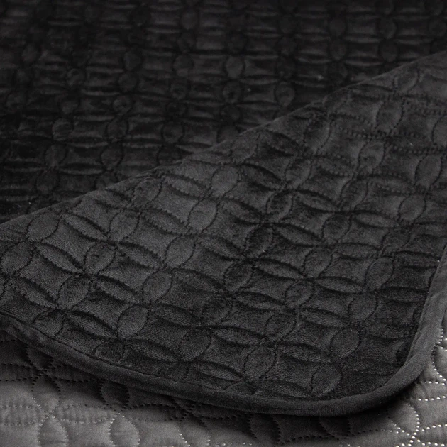 Покривало ТЕП "VELOUR" Чорний/Мозаїка, 220x240 - Фото 7 Покривало ТЕП "VELOUR" Чорний/Мозаїка, 220x240 - зображення 7