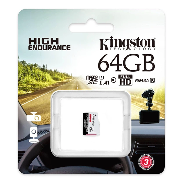 Карта пам'яті microSDXC (UHS-1 U1) Kingston Endurance 64Gb class 10 А1 (R95MB/s, W30MB/s) - изображение 2
