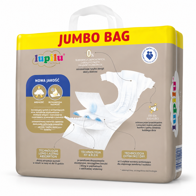 Підгузки Lupilu premium 6 (15+ кг) 76 шт jumbo bag - зображення 2