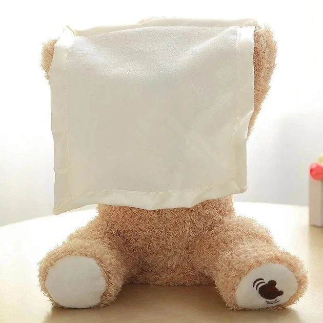 Детская интерактивная игрушка Мишка Peekaboo Bear (Пикабу) Brown 30 см - Фото 5 Детская интерактивная игрушка Мишка Peekaboo Bear (Пикабу) Brown 30 см - изображение 5