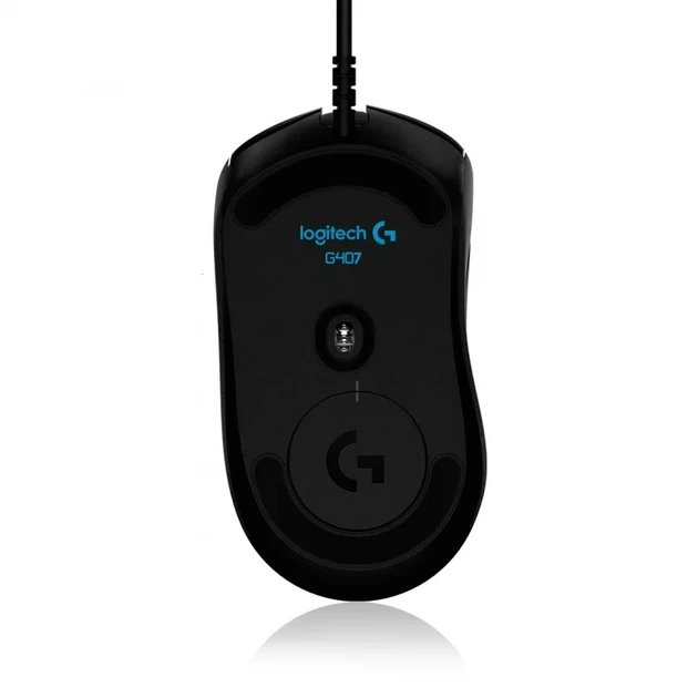 Игровая бесшумная проводная мышь G407 Silent Plus с LED подсветкой и чувствительностью 12000 DPI - изображение 4