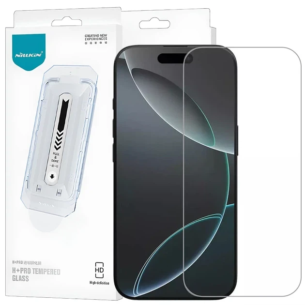 Защитное стекло Nillkin Amazing H+ PRO Full Glue для Apple iPhone 17 Pro Max (0.25 mm) с аппликатором - Фото 1 Защитное стекло Nillkin Amazing H+ PRO Full Glue для Apple iPhone 17 Pro Max (0.25 mm) с аппликатором - изображение 1