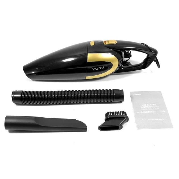 Автомобильный пылесос YANTU E03 Black + Gold 80 Вт НЕРА фильтр - изображение 5