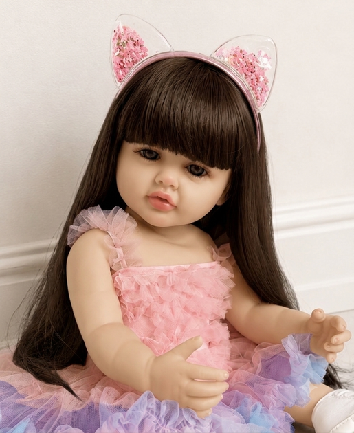 Реалистичная кукла Реборн 55 см полностью виниловая Doll Reborn Baby К0100212 - Фото 6 Реалистичная кукла Реборн 55 см полностью виниловая Doll Reborn Baby К0100212 - изображение 6