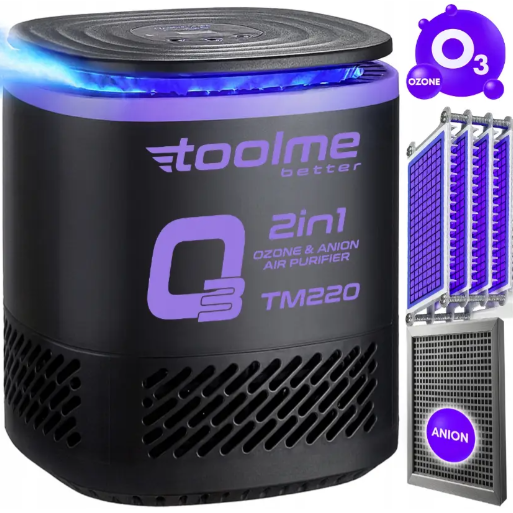 Озонаторы-ионизаторы воздуха Toolme 2в1 60 000 мг/ч 140 Вт Бытовой озонатор и ионизатор Озонаторы - изображение 11