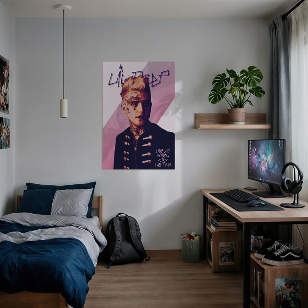 Постер Ліл Піп, Густав Ар, LiL PEEP, репер, A3 42×28 см (id2445) - зображення 2