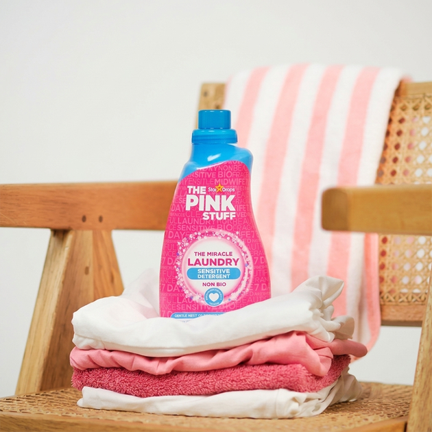 Гель для прання Pink Stuff Laundry Sensitive Non Bio на 30 прань 960 мл - зображення 3
