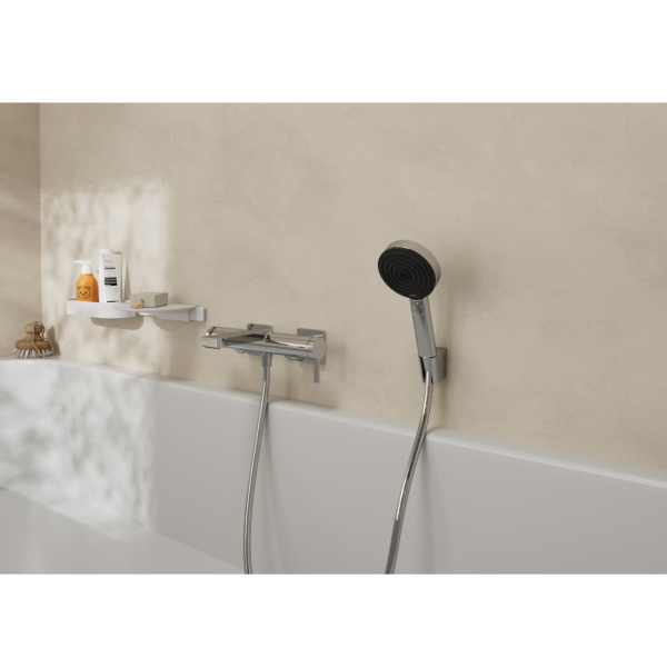Змішувач для ванни HANSGROHE TECTURIS 73420000, хром, настінний - Фото 4 Змішувач для ванни HANSGROHE TECTURIS 73420000, хром, настінний - изображение 4