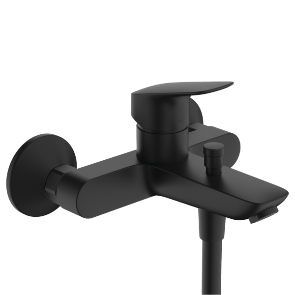 Змішувач для ванни HANSGROHE LOGIS 71400670, чорний/матовий, настінний - Фото 1 Змішувач для ванни HANSGROHE LOGIS 71400670, чорний/матовий, настінний - изображение 1