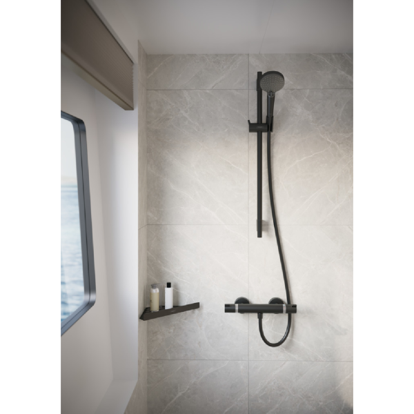 Змішувач для душу HANSGROHE ECOSTAT, чорний, настінний - Фото 5 Змішувач для душу HANSGROHE ECOSTAT, чорний, настінний - изображение 5