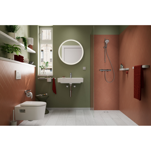 Змішувач для душу HANSGROHE ECOSTAT, хром, настінний - изображение 3