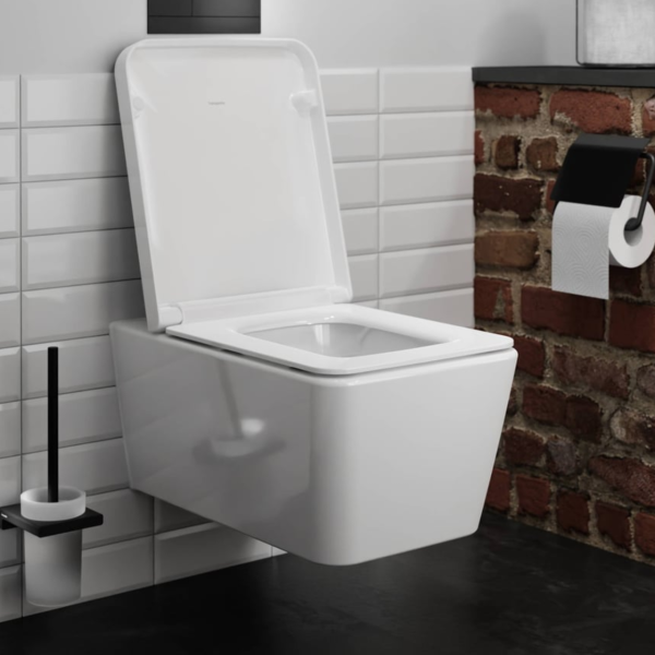Підвісний унітаз HANSGROHE ELU PURE, білий/глянсовий, настінний - зображення 3