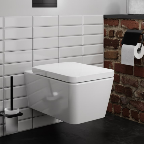 Підвісний унітаз HANSGROHE ELU PURE, білий/глянсовий, настінний - зображення 4