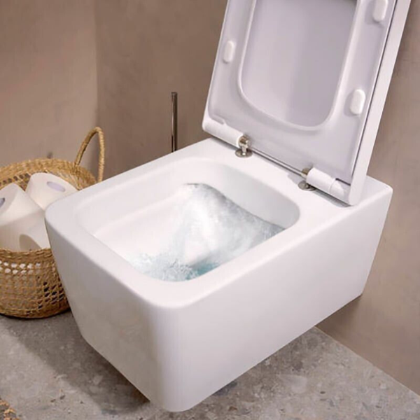 Підвісний унітаз HANSGROHE ELU PURE, білий/глянсовий, настінний - зображення 6