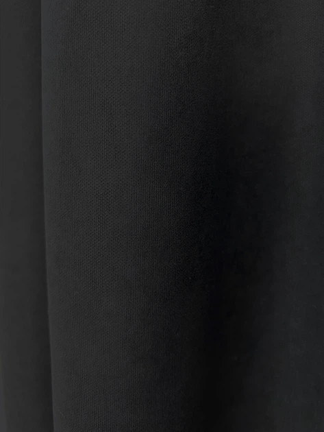 Комплект коротких штор VR-Textil Мікровелюр Petek YL № 2017ш Чорний 140х170 см 2 шт (35-0434) - зображення 6