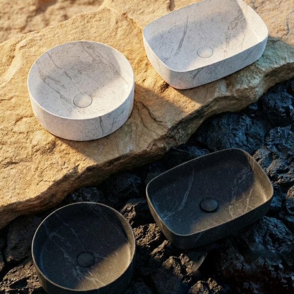 Умивальник VOLLE PIEDRA 1301.005232, мармур, накладний, 50 см - изображение 3