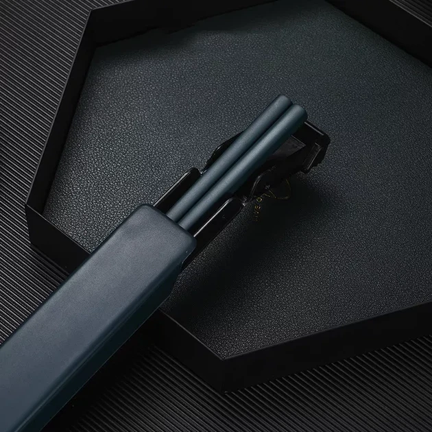Китайские Японские Палочки для еды "Dark Green" в комплекте с Кейсом многоразовые нержавейка - Фото 1 Китайские Японские Палочки для еды "Dark Green" в комплекте с Кейсом многоразовые нержавейка - изображение 1